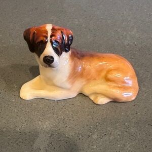 Royal Doulton Brown and White lying St. Bernard